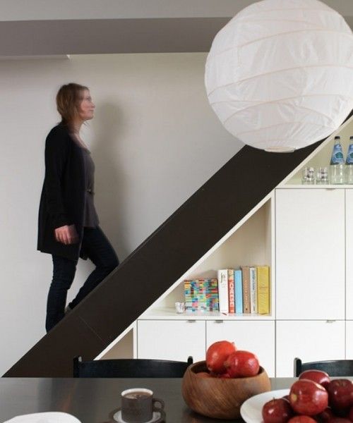 创意空间 挑战极限 狭窄楼梯存储空间设计 