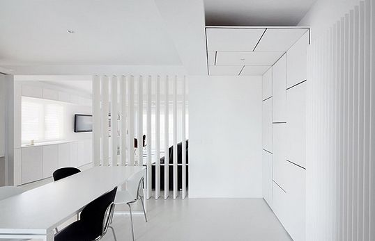纯白色背景下的家居空间 惊艳的简约之美(图) 