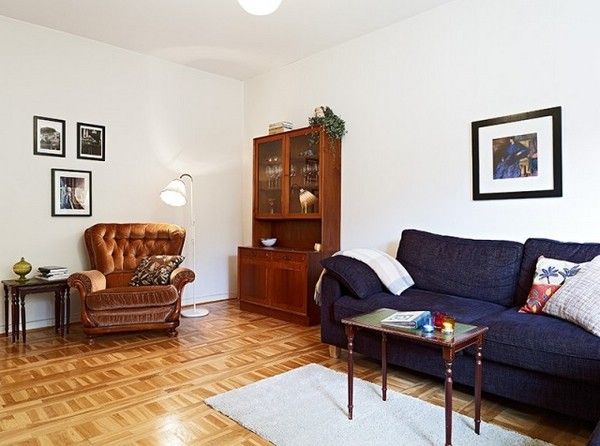屌丝蜗居VS贵族公寓 47.8平米的简蓝单身公寓 