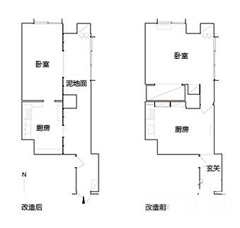 日本33平破旧小公寓 神奇一居室改造(图) 