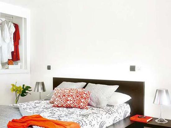 活力时尚橙色空间 58平亮色loft小户型设计 