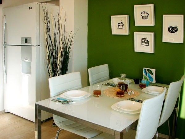 清新活力绿色搭配 一室一厅小公寓设计(组图) 