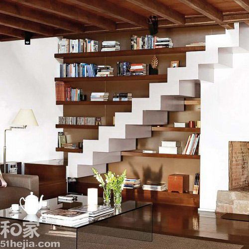 11个绝妙设计方案 客厅楼梯相勾连（组图） 