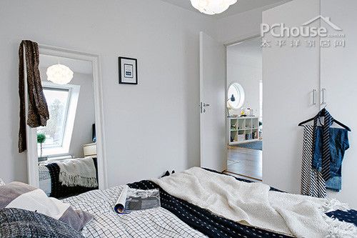 经典白色系瑞典公寓 60平2房时尚设计(组图) 