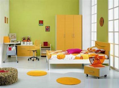 孩子最佳成长环境 浅绿色儿童房装修设计案例 