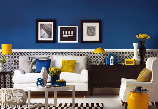 12款最美美式客厅 多彩墙漆来营造（图） 