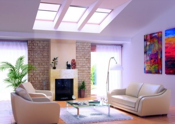 配有天窗的客厅设计赏析 融合光线与空间之美 