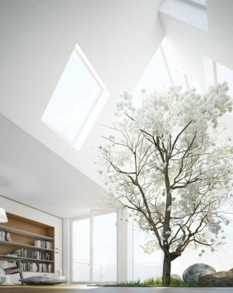 配有天窗的客厅设计赏析 融合光线与空间之美 