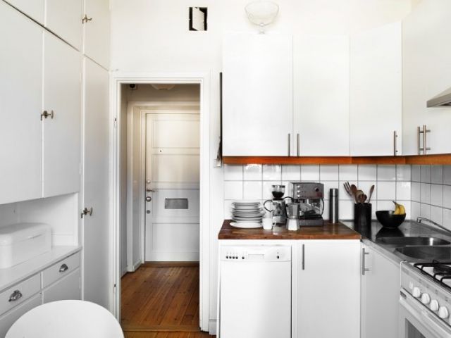 44平米单身公寓设计 阳光照耀的餐厨空间(图) 