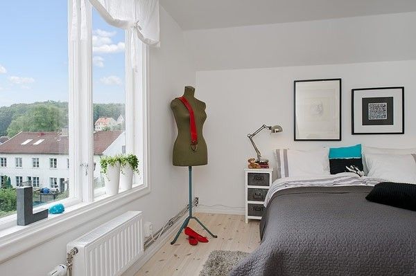 色彩玩转小清新 瑞典55平米两室公寓设计(图) 