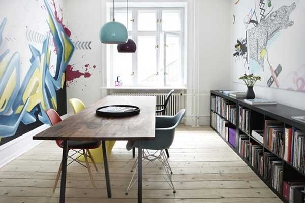 壁画艺术做室内设计 哥本哈根公寓欣赏（图） 