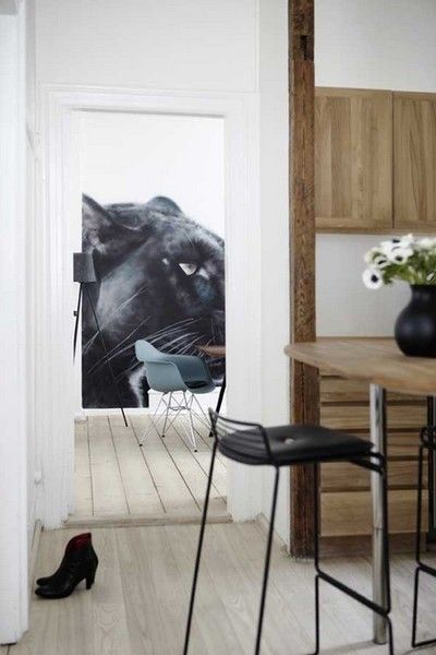 壁画艺术做室内设计 哥本哈根公寓欣赏（图） 