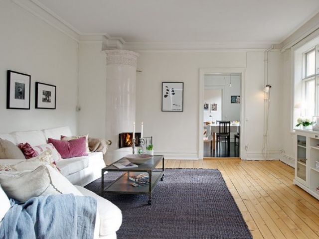 87平米简洁细长公寓 舒适温馨北欧家（图） 