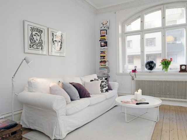 54平米温馨单身公寓 清新淡雅白色空间（图） 