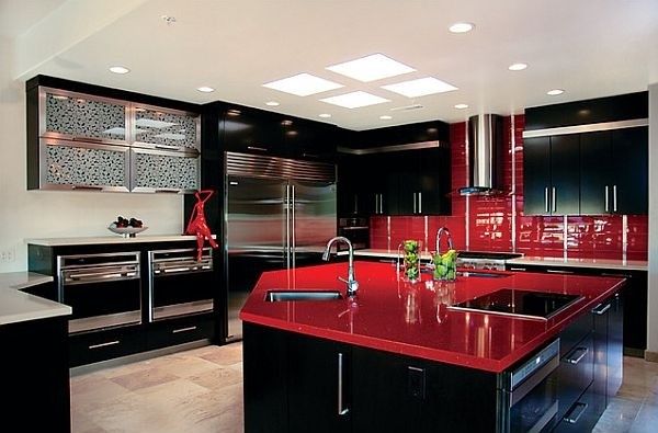 经典红色厨房设计 在实用中高调出位（组图） 