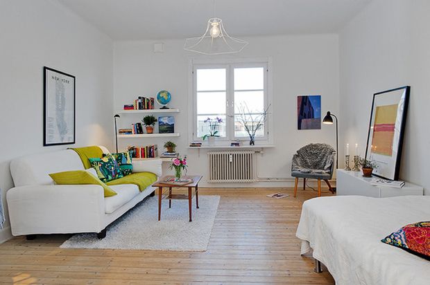 明亮清新舒适 54平简约小户型居室设计风格 