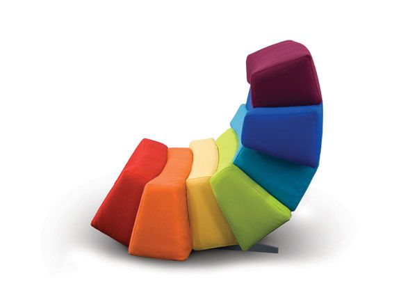 多彩而舒适的软垫沙发 彩虹般的美丽（组图） 