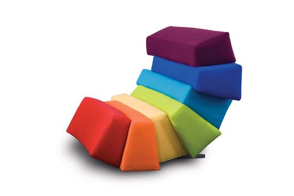 多彩而舒适的软垫沙发 彩虹般的美丽（组图） 