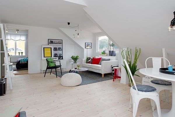 色彩玩转小清新 瑞典55平米两室公寓（图） 