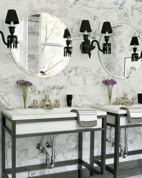 经典之色系列 23款黑白浴室传统设计（组图） 