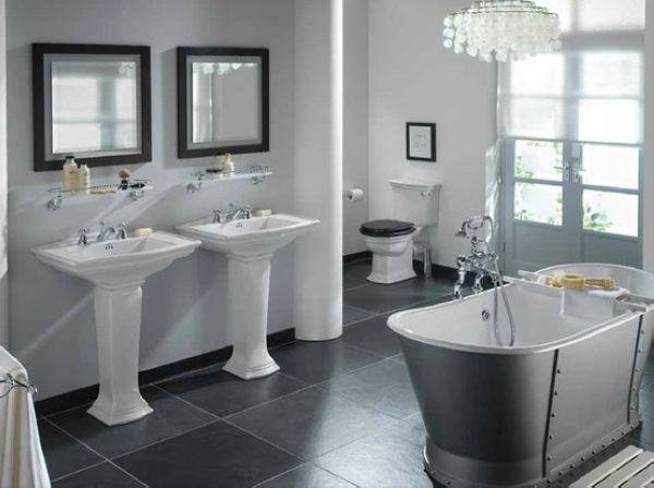 经典之色系列 23款黑白浴室传统设计（组图） 