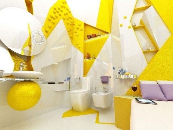 跃动色彩 双胞胎设计师的创新卫浴空间设计（图） 