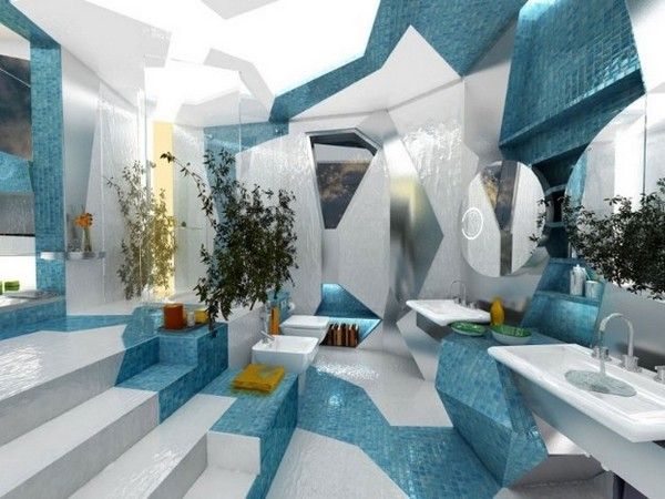 跃动色彩 双胞胎设计师的创新卫浴空间设计（图） 