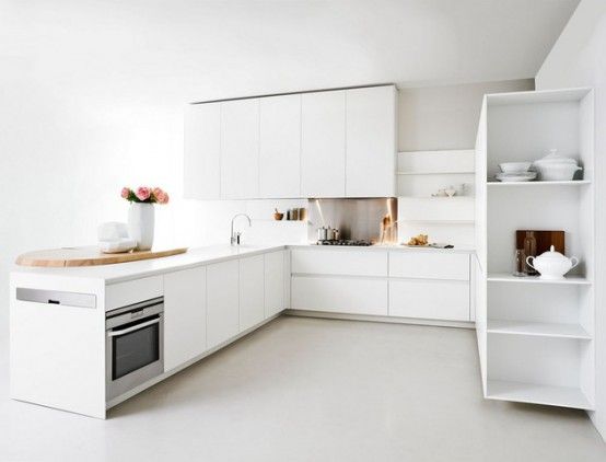 小户型的空间选择 简约白色迷你厨房（美图） 