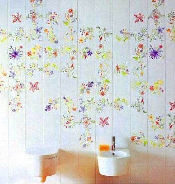 贴出自己的风格 浴室瓷砖新式贴法赏析（图） 