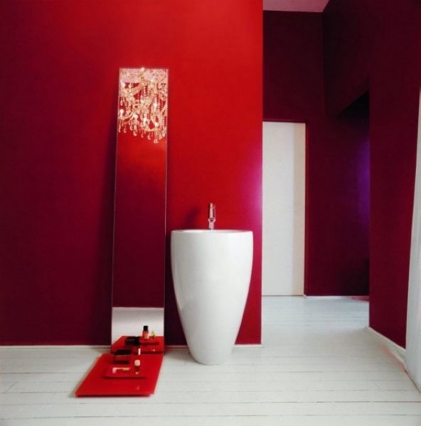 色彩大不同之 红色卫浴间家居设计欣赏（图） 