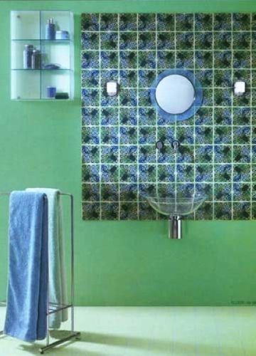 浴室也要有个性 千姿百态的瓷砖贴法（组图） 