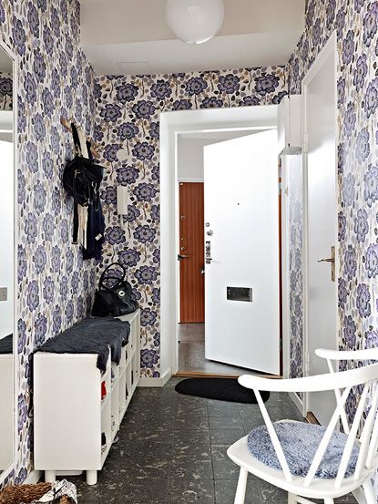 美丽瑞典开放式公寓 开放式厨房带步入式衣柜 