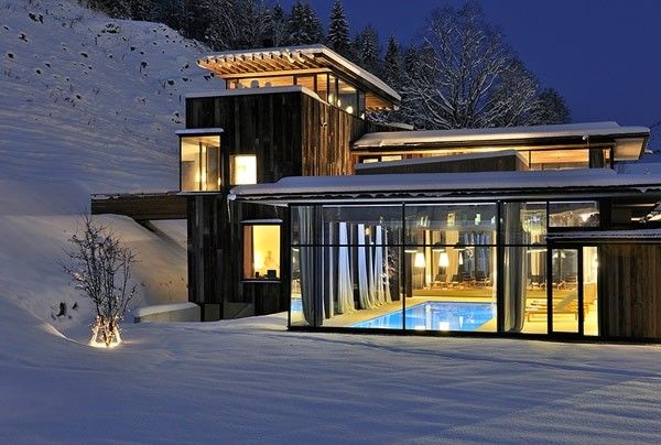 现代风格的奥地利滑雪胜地设计酒店(组图) 