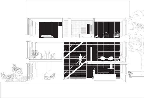 大胆的设计 鹿特丹三层垂直Loft家（组图） 