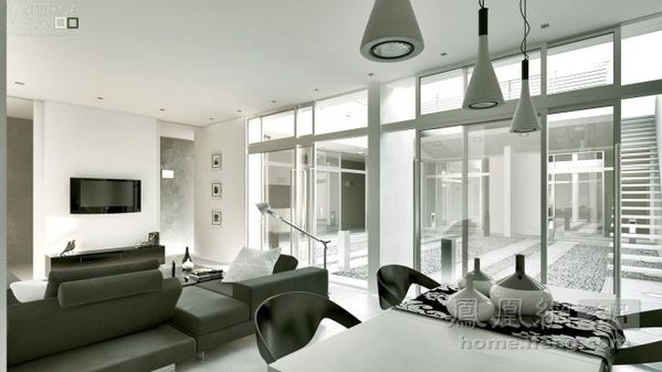 高端大气国际范 开阔通透的现代客厅设计(图) 