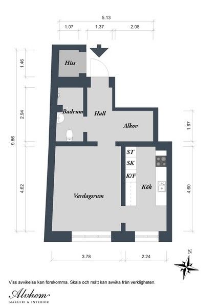 细节之处见装饰 40平米清新瑞典单身公寓(图) 