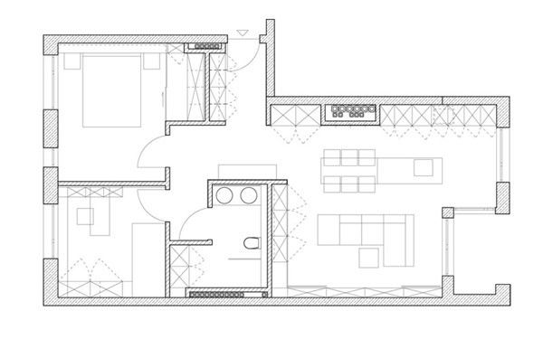北欧极简主义的波兰90平米公寓设计赏析（图） 
