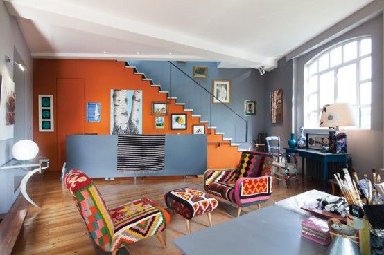 多姿多彩的疯狂伦敦公寓设计 民族风格家 