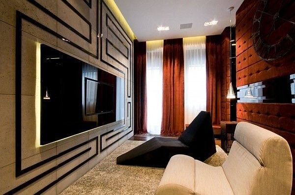 波兰200平米重彩的现代简约公寓设计(组图) 