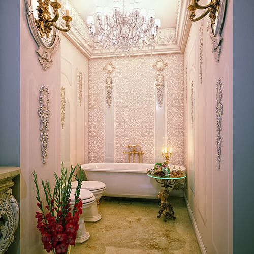 现代与复古的融合 浴室瓷砖铺贴华丽享受  