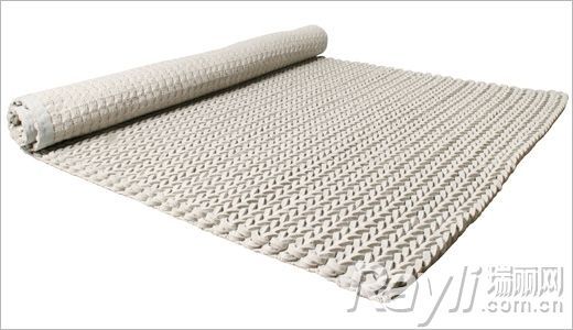 Zuiver棒针编织质感的地毯