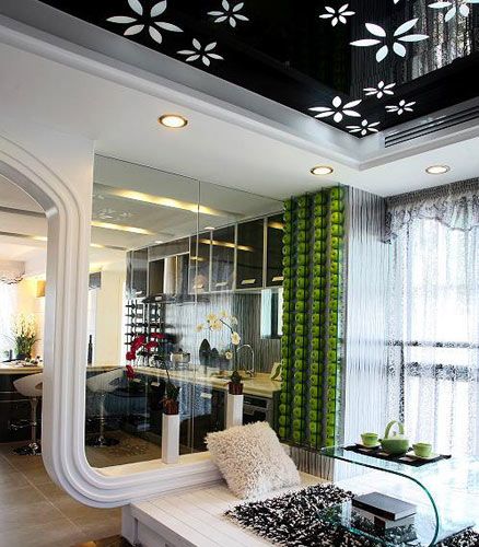 100平现代简约家 流线型时尚公寓设计 