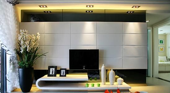 100平现代简约家 流线型时尚公寓设计 