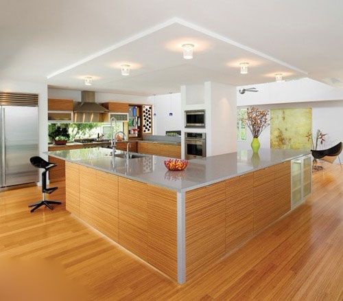 大户型厨房设计 开放空间与餐厅合二为一(图) 