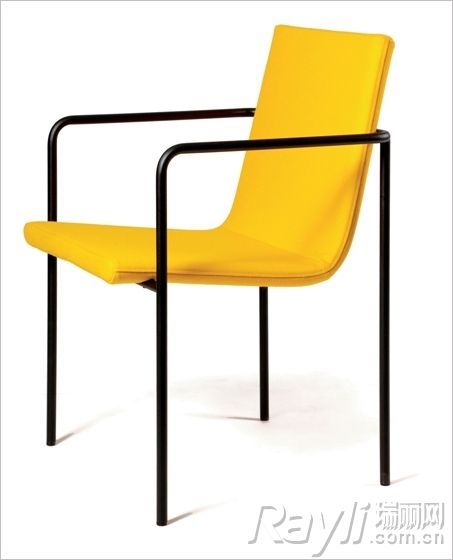 柠檬黄金属座椅