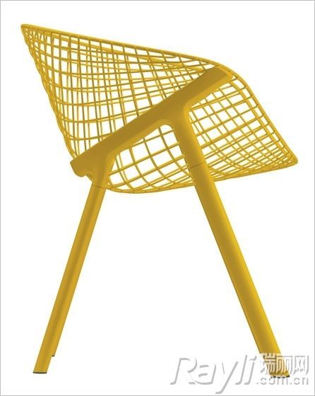 Alias明黄色镂空椅 