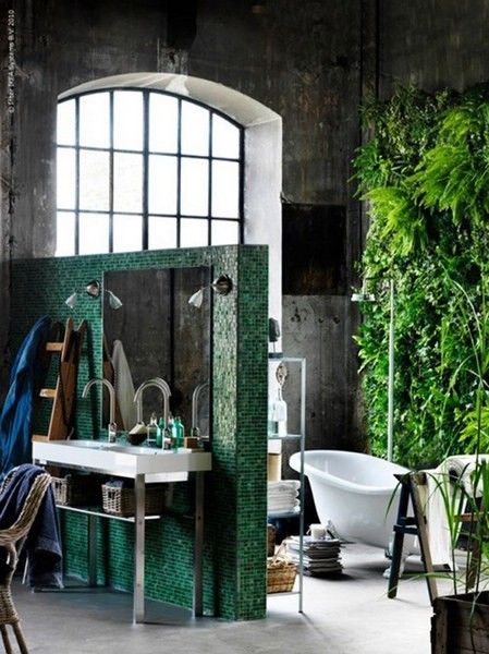 绿色装点 41款浴室绿色植物装饰（组图） 