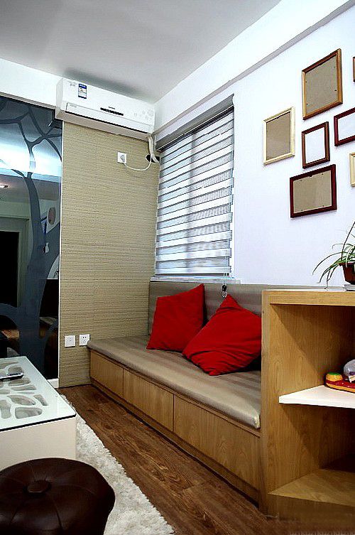 60平米L户型简约两居室 空间舒适宽敞(组图) 