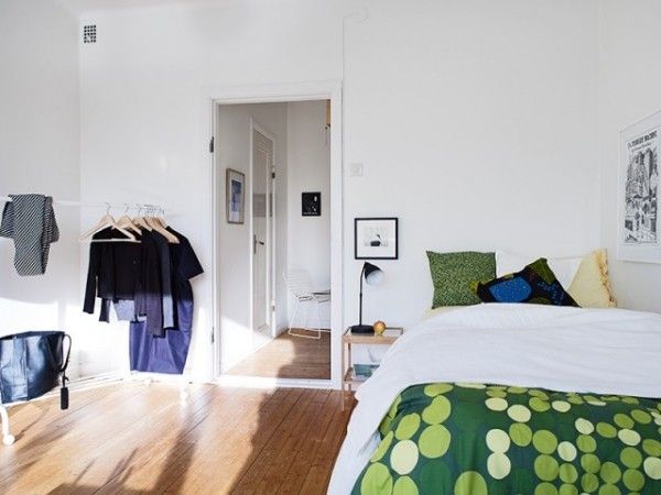 你如何装饰小空间 33平米翠绿的公寓（组图） 