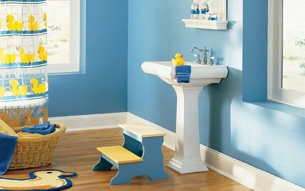 为宝贝创造愉快的绿洲款儿童浴室设计